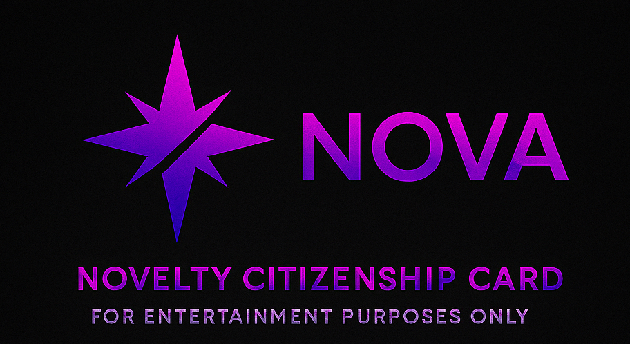 NOVA Citizenship Card – Novelty Prop